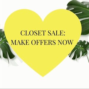 Sale!! Closet clearance